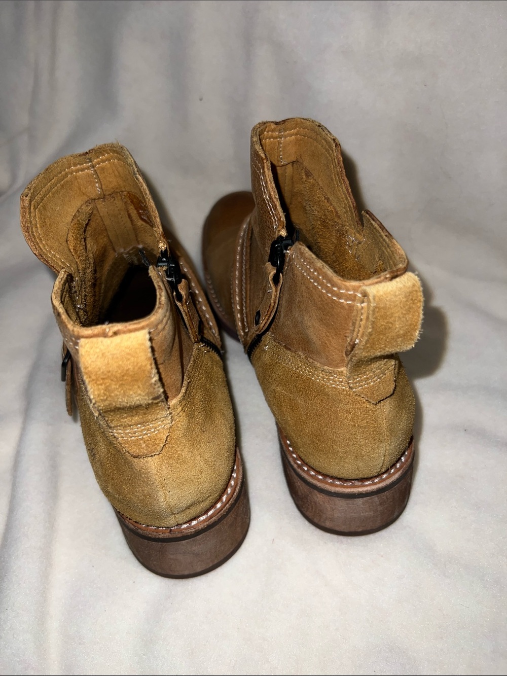 Timberland Chestnut Brown Leather Ankle Booties with Side Buckle - Picture 5 of 11